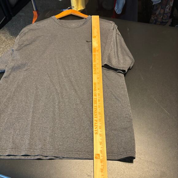 Nike Dri-FIT Men's Training T-Shirt Heather Gray Size Large L - Picture 4 of 7